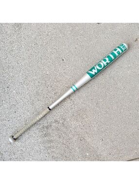 Vintage Worth SR-2 SB Official Softball Bat 34” Aluminum Green/Silver